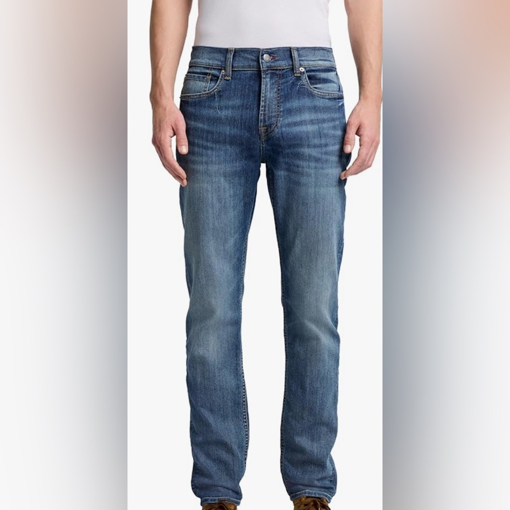 7 For All Mankind Men's Straight Leg Blue Jeans size 40W
